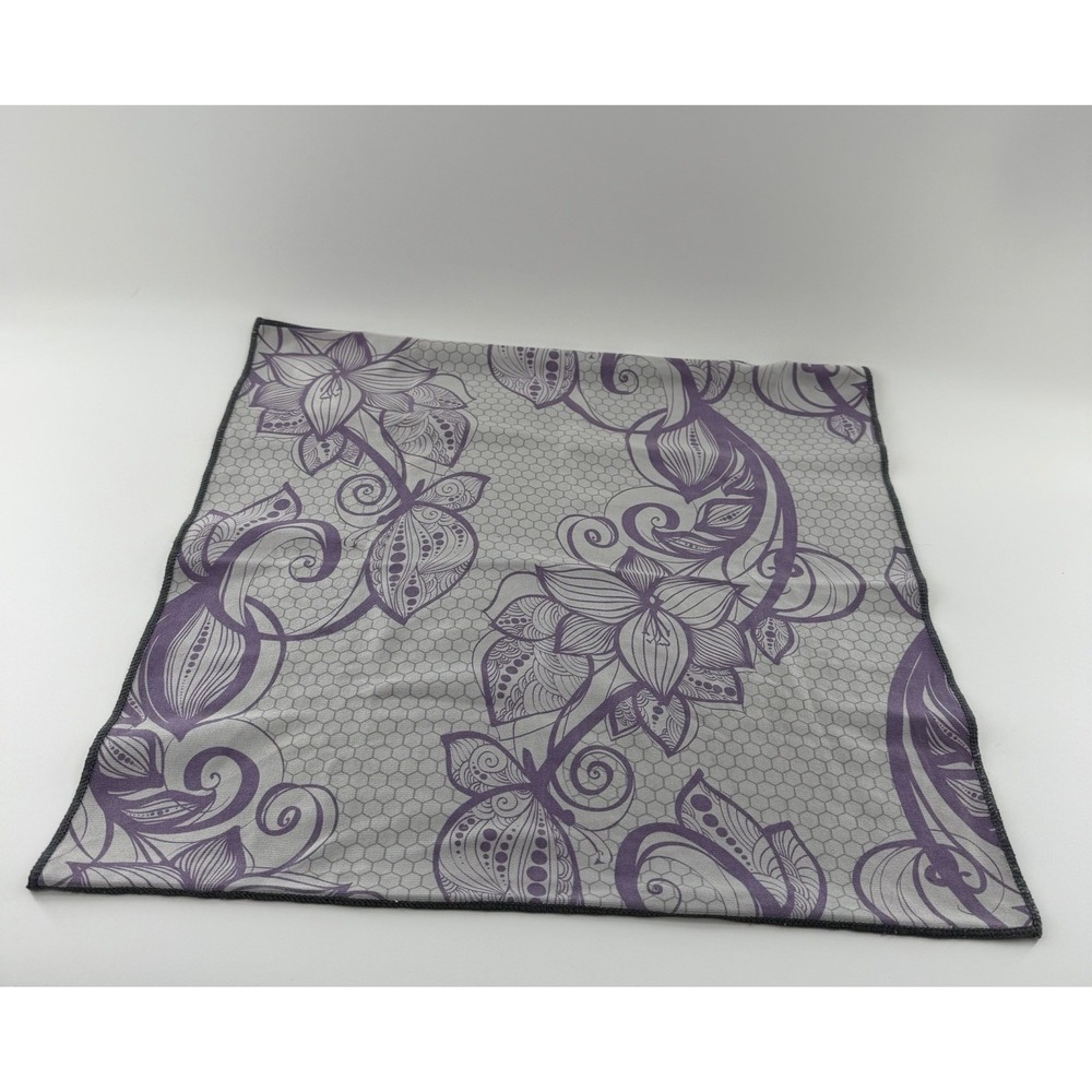 Norwex Cleaning Cloth Window Screen Glass Baclock Purple Gray Streak Free Shine